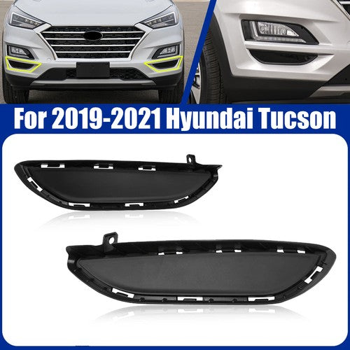 For Hyundai Tucson 2019-2021 Fog Light Cover Set Front Driver and Passenger Side