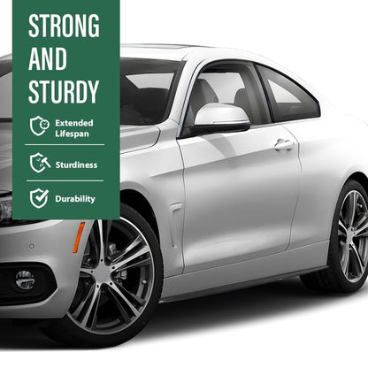 Solid Spare Fit For 14-20 BMW F32/F36/F33 4 Series M Sport Side Skirts Extension Carbon Look