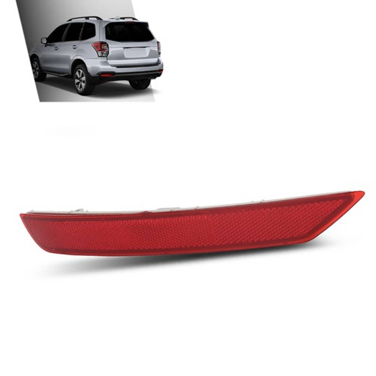 Solid Spare Rear Bumper Reflector Light Left Side Red Fit For 2009-2018 Subaru Forester