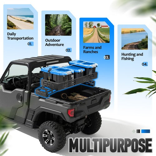 Solid Spare Overbed Cargo Rack Storage For Polaris Kawasaki Honda Pioneer Most UTV Models