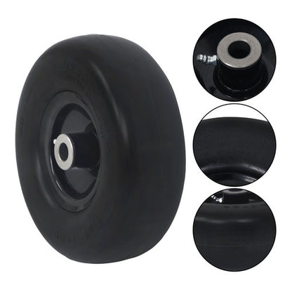 Solid Spare (2-Pack) 9X3.50-4 Flat Free Lawnmower Solid Tire and Wheel Assemblie