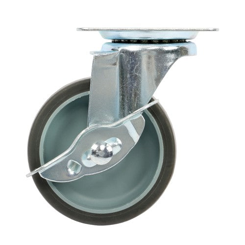 Solid Spare 8 Pack 3 Inch Universal Caster Wheels Heavy Duty Casters with Side Brake Grey