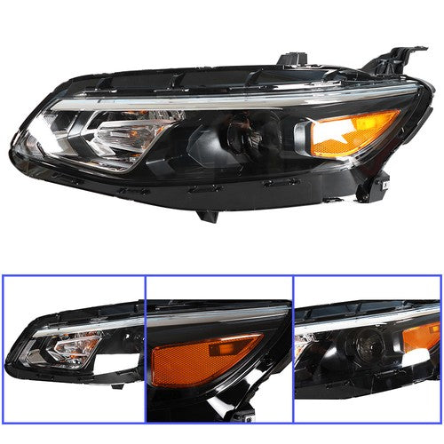 Solid Spare Fit For Chevy Malibu 2016-2018 LH/Left Headlights Replacement Halogen Housing
