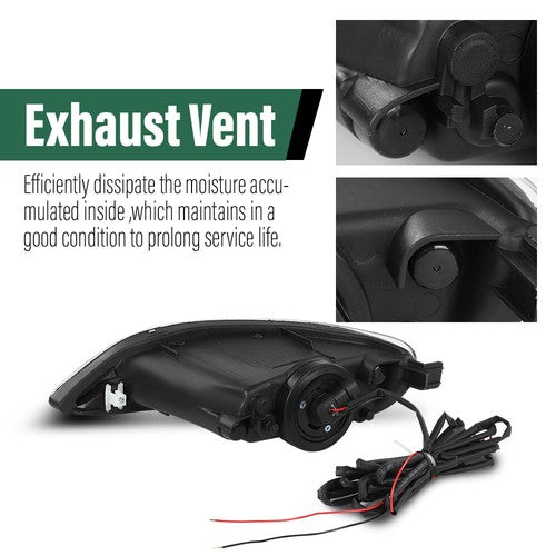 Solid Spare Fit For 2005-2008 Toyota Corolla/02-04 Camry LED Bumper Fog Lights Driving Lamps