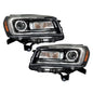 Solid Spare Headlights Replacement Pair w/ LED Tube For GMC Acadia 2013-2016 LH+RH Halogen