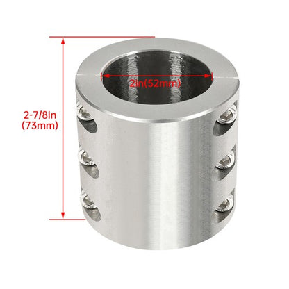 Solid Spare Steel 2" Inch OD Size Universal Roll Cage Mounts Split Collar Tube Clamps