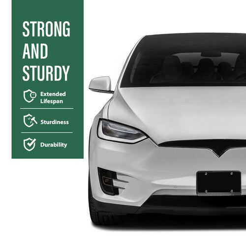 Solid Spare Fit For 2016-2020 Tesla Model X Front Bumper Upper Grille Insert Surround Cover