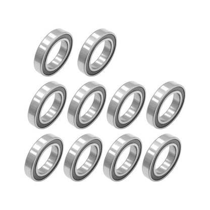 Solid Spare 6010-2RS Deep Groove Ball Bearings 10Pcs 50mm Inner Dia 80mm OD 16mm Bore Sealed
