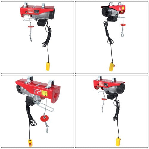 Solid Spare 1760lbs Wired Remote Control Winch Overhead Crane Electric Wire Hoist