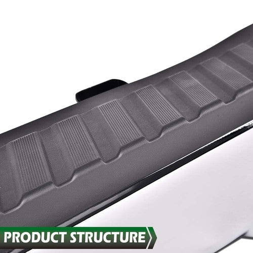 Solid Spare Fit For 2009-2014 Ford F150 Truck Chrome Complete Rear Steel Bumper Assembly