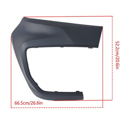 Solid Spare Compatible For 2021-2022 Chevy Colorado Front Passanger Side Bumper Cover Black