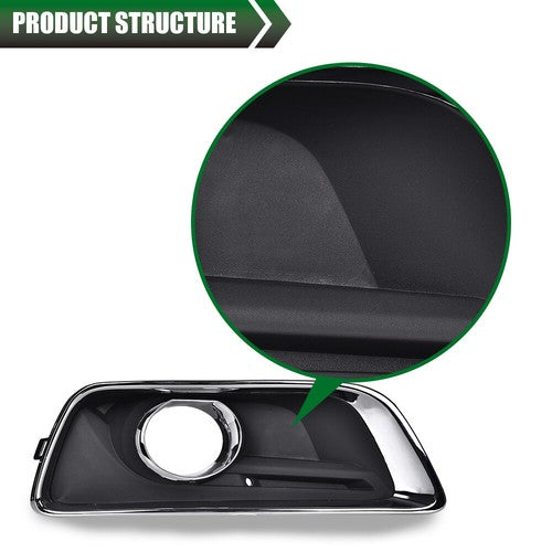 Solid Spare Front Bumper Fog Light Trim Left & Right Fit For 2013-2016 Chevrolet Malibu