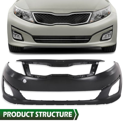 Solid Spare NEW Front Upper Bumper Cover Fascia Fit for 2014-2015 Kia Optima EX LX SX