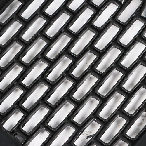 Solid Spare Glossy Black Front Hood Mesh Grille Replacement For GMC Sierra 1500 2014 2015