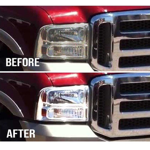 Solid Spare Fit For 2005-2007 Ford F250 F350 Super Duty Clear Headlight Replacement Lens