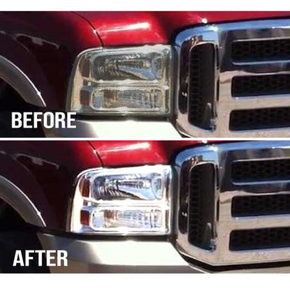 Solid Spare Fit For 2005-2007 Ford F250 F350 Super Duty Clear Headlight Replacement Lens