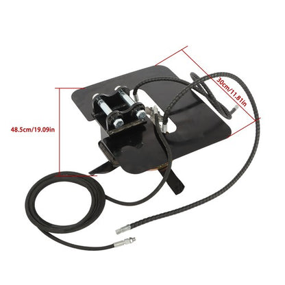 Solid Spare Hydraulic Grass / Brush Cutting Mower Attachment 1-1.5ton Mini Excavator