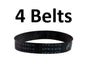 Solid Spare (4) Belts for Oreck XL Vacuum Part # 0300-604
