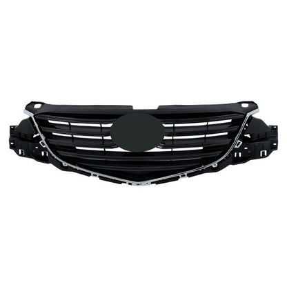 Solid Spare For Mazda CX-5 2015-2016 Black With Painted Dark Gray Insert Front Upper Grill