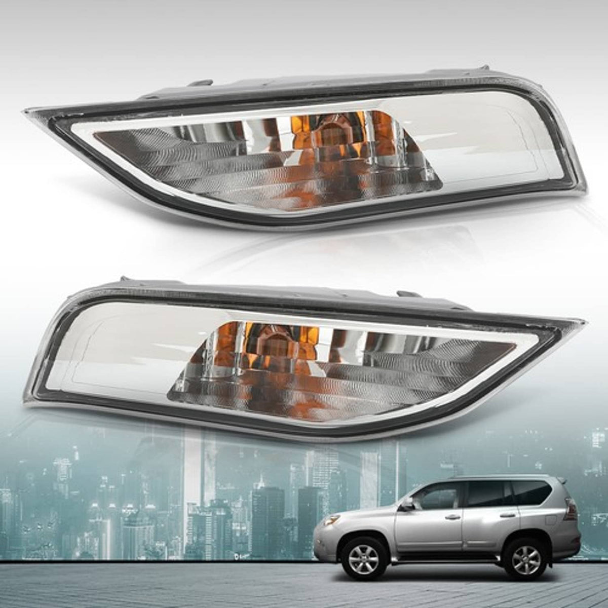 Solid Spare Front Left+Right Side Turn Signal Lights Lamps Fit For 2014-2019 Lexus GX460