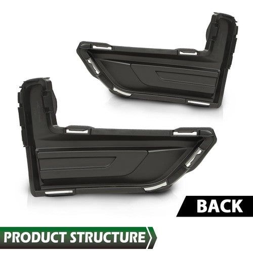 Solid Spare Fit For 17-20 Nissan Rogue Front Passenger & Driver Side Fog Light Cover