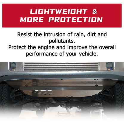 Solid Spare Aluminum Engine Splash Shield Under Tray Skid Plate for Subaru WRX STI 2004-2007