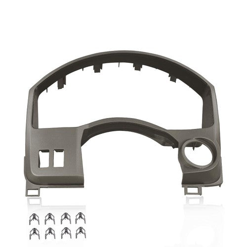 Solid Spare Fit For 04-06 Nissan Titan Armada Dash Panel Gauge Cover Bezel Trim Gray