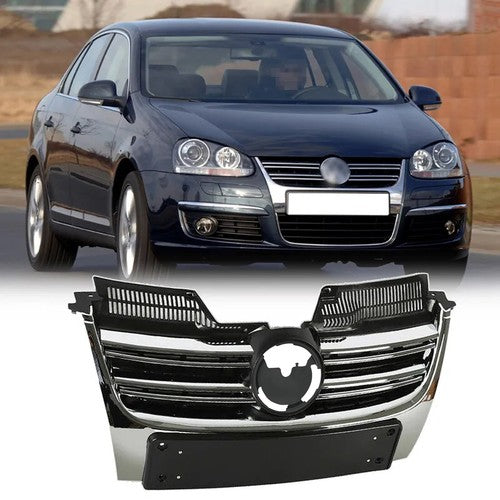 Fit 2005-2010 VW Volkswagen Jetta MK5 Sedan Front Upper Chrome Grille 05-10 06