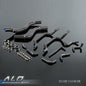 Solid Spare Silicone Radiator Hose Kit Fit For 95-99 Mitsubishi Eclipse Turbo Coolant Black