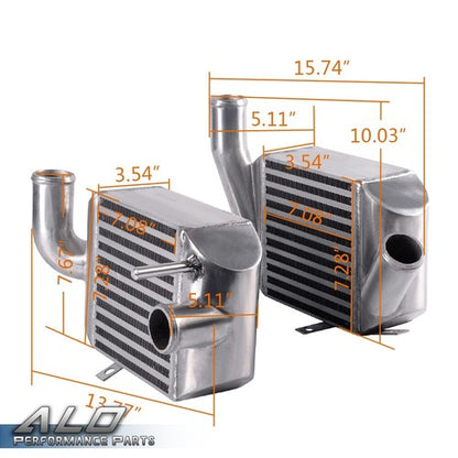 Solid Spare New Fit For AUDI S4 A6 ALLROAD 2.7 BI-TURBO Twin Turbo Intercooler Left & Right