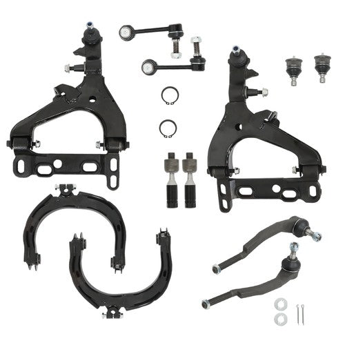 Solid Spare ES3675 ES3676 For Chevy Trailblazer 2002-03 12× Front Control Arm Suspension Kit