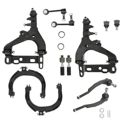 Solid Spare ES3675 ES3676 For Chevy Trailblazer 2002-03 12× Front Control Arm Suspension Kit