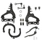 Solid Spare ES3675 ES3676 For Chevy Trailblazer 2002-03 12× Front Control Arm Suspension Kit