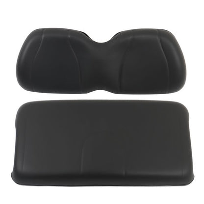 Solid Spare Black For Club Car 2004-2011 Precedent Golf Cart Front Seat Cushion & Backrest