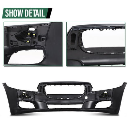 Solid Spare Front Bumper Cover Fit For 11-15 Jaguar XJR XJ w/o Paking Aid Sensor Hole
