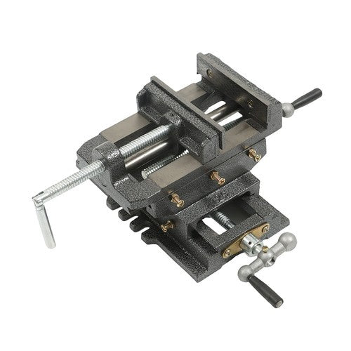 Solid Spare 5 Inch Cross Press Vise Slide Vice For Duty Sliding Drill Shop Grip Tools Heavy