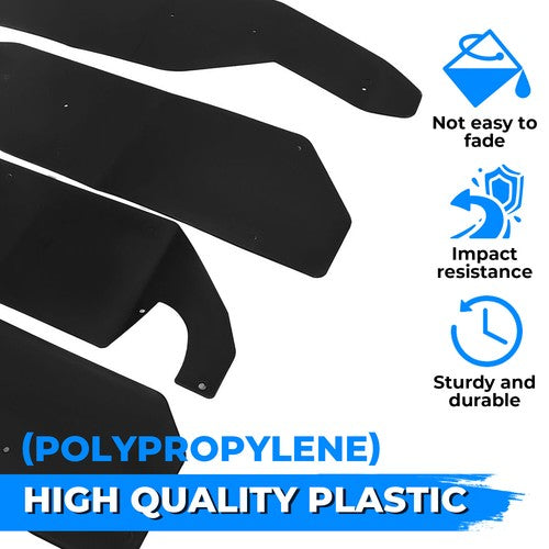 Solid Spare 4PCS Fender Flares Mud Flaps Fit Can-Am Maverick Max 1000 13-18 W/Hardware Kits