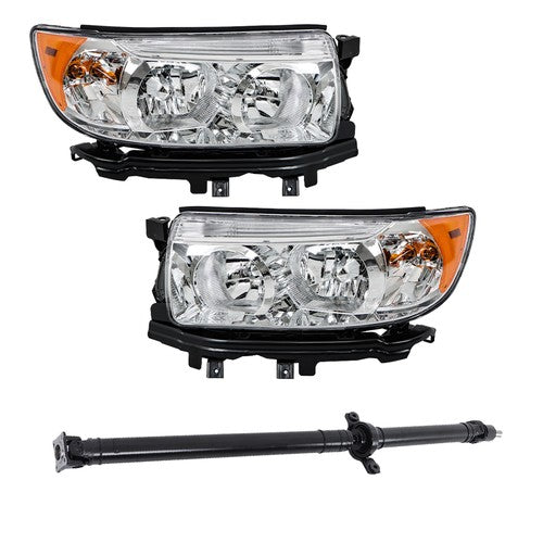 Solid Spare For 06-08 Subaru Forester Halogen Headlight Assembly LH+RH Driveshaft Prop Shaft