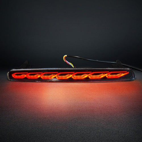 Rear Bumper LED Reflector Lights Pair For 2023 2024 Honda CR-V CRV Smoked Lens