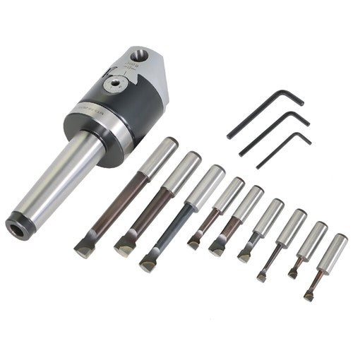 Solid Spare 3 Piece Boring Head Boring Tool Set (2 Inch Head & MT3 & 1/2 Inch) New