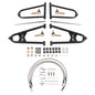 Solid Spare Powder Coated Front A Arms +2+1 For Raptor 700 700R 2006-2017 Brake Lines Clamps