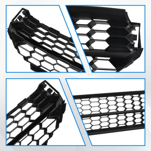 Front Bumper Lower Grille & Fog Light Bezel Cover LH+RH For 2012-2015 VW Passat