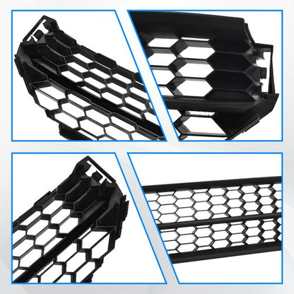 Front Bumper Lower Grille & Fog Light Bezel Cover LH+RH For 2012-2015 VW Passat