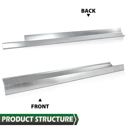 Solid Spare Fit For 2008-2011 Ford Focus 4-Door Slip-on Rocker Panel Left & Right Side