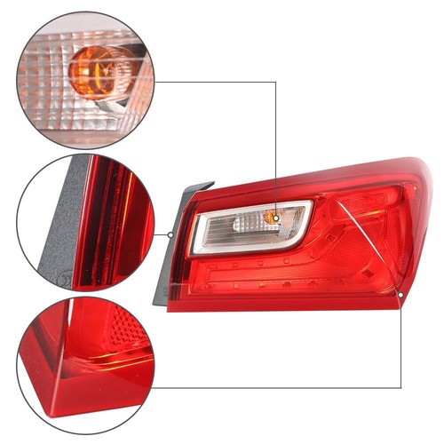 Solid Spare Tail Light Lamp Red Outer Replace Passenger RH Side For 2016-2021 Chevy Malibu