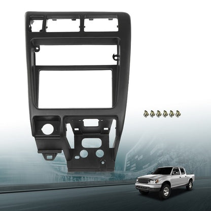 Solid Spare Fit For 1998-2004 Toyota Tacoma Center Dash Radio Bezel Trim Cover Black