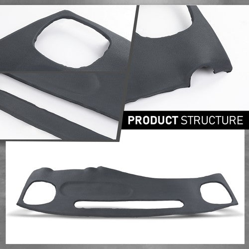 Solid Spare Fit For 98-02 Chevy S10 Blazer GMC S15 Jimmy TPE Dash Board Cap Cover Pad Gray