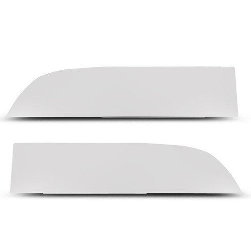 Solid Spare 8" Chopped Window Trim Fit For 2013+ Kenworth T680/T880 - Stainless Steel