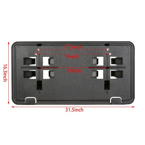 Solid Spare For 2015-2017 Ford F-150 F150 FO1068166 Front License Plate Bracket Mount Holder
