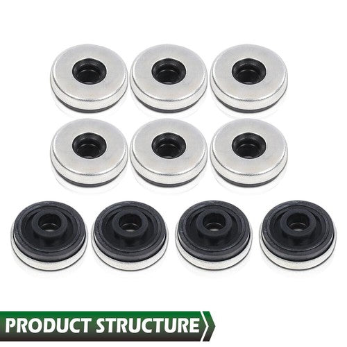 Solid Spare Fit For 2003-2007 Honda Accord 3.0L V6 SOHC 24V J30A4 Valve Cover Gasket Set